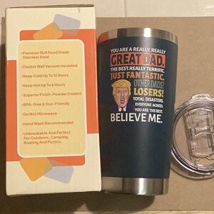 New Eleven Trump “ Great Dad” 20 oz Tumbler- Navy Blue